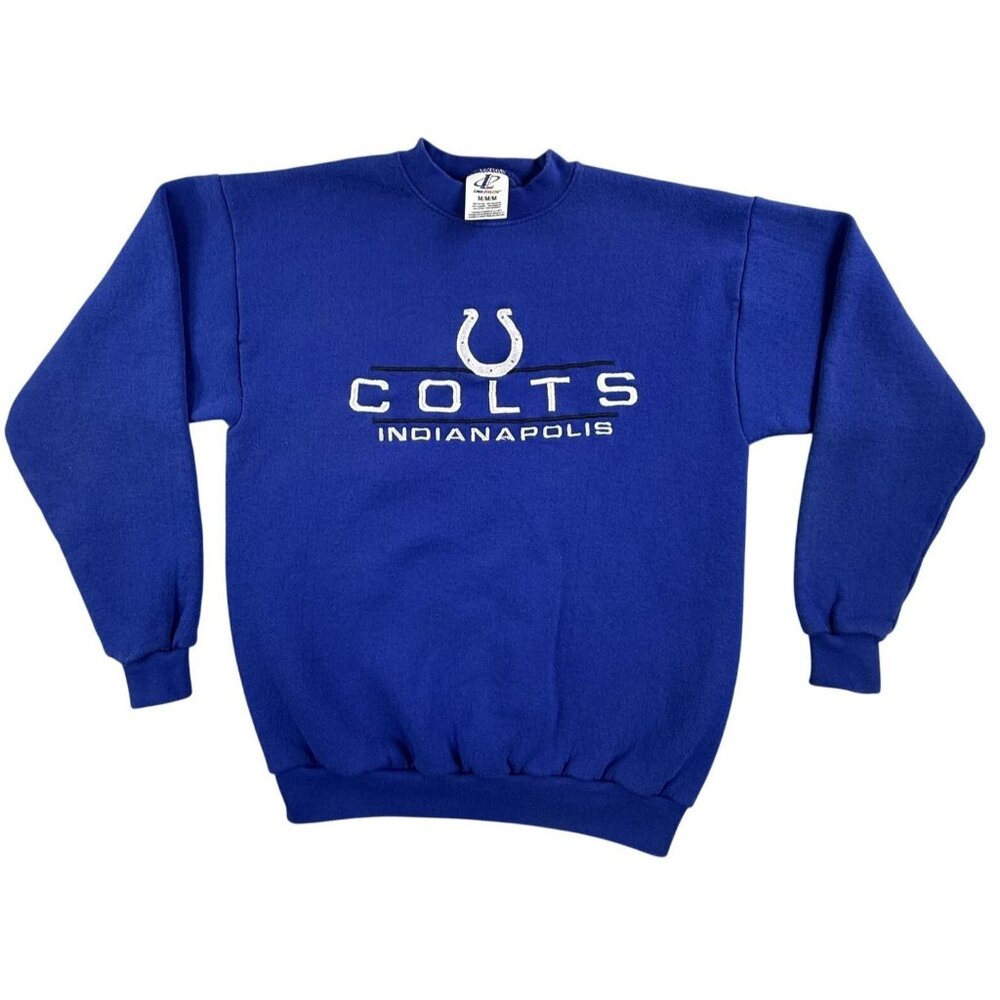 Vintage Indianapolis Colts Sweatshirt Mens Medium NFL Football Logo Athletic 90s